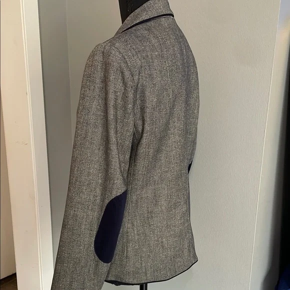 GAP Wool Blend Navy Uniform Academy Blazer with Polka Dot Lining - Picture 2 of 12